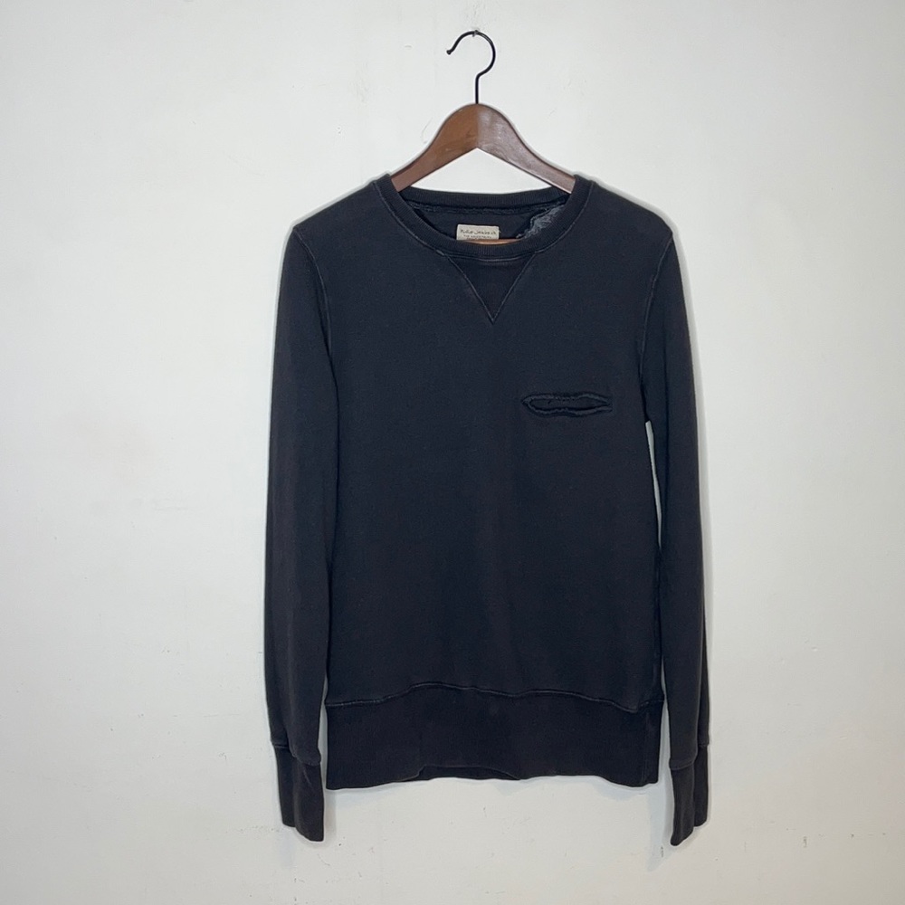 Nudie Jeans Co. Dark Blue Pullover Sweatshirt